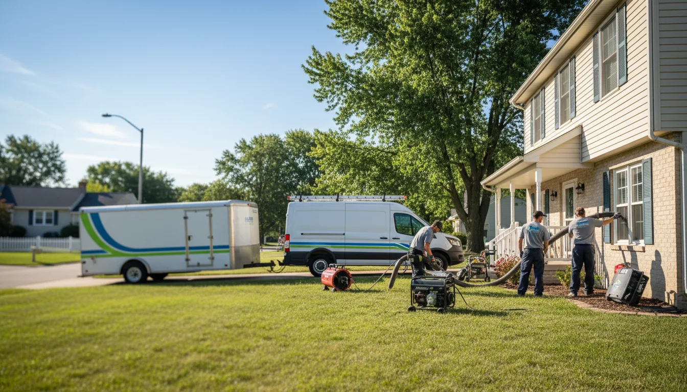 Flooded Basement Restoration And Cleanup With Repair in Mapleton, IL near me